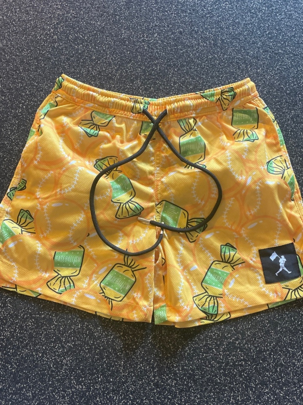 Baseballism Bubbles and Doubles Diamond Air Mesh Shorts Boys Youth Small